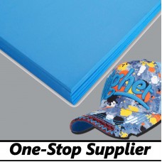 100 sheets，15" x 18" x 3mm，Blue Color - 3D Embroidery Puff Foam Backing Paper