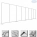 8'x40' EZ Tube Tension Fabric Straight Backdrop Frame (2.4x12m) (HxW)（Only Hardware）