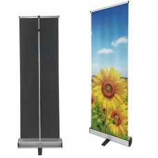 Tiger-Hoo® 24"x72-80"，Heavy-Duty Retractable Roll Up Banner Stand (61x180-200cm)