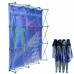 3x5, Velcro Tension Fabric Backdrop Booth Frame Straight Pop Up Display Stand，228x380cm(H*W)