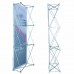 1x3, Velcro Tension Fabric Backdrop Booth Frame Straight Pop Up Display Stand，76x228cm(W*H)