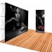 3x4, Velcro Tension Fabric Backdrop Booth Frame Straight Pop Up Display Stand，228x304cm(H*W)